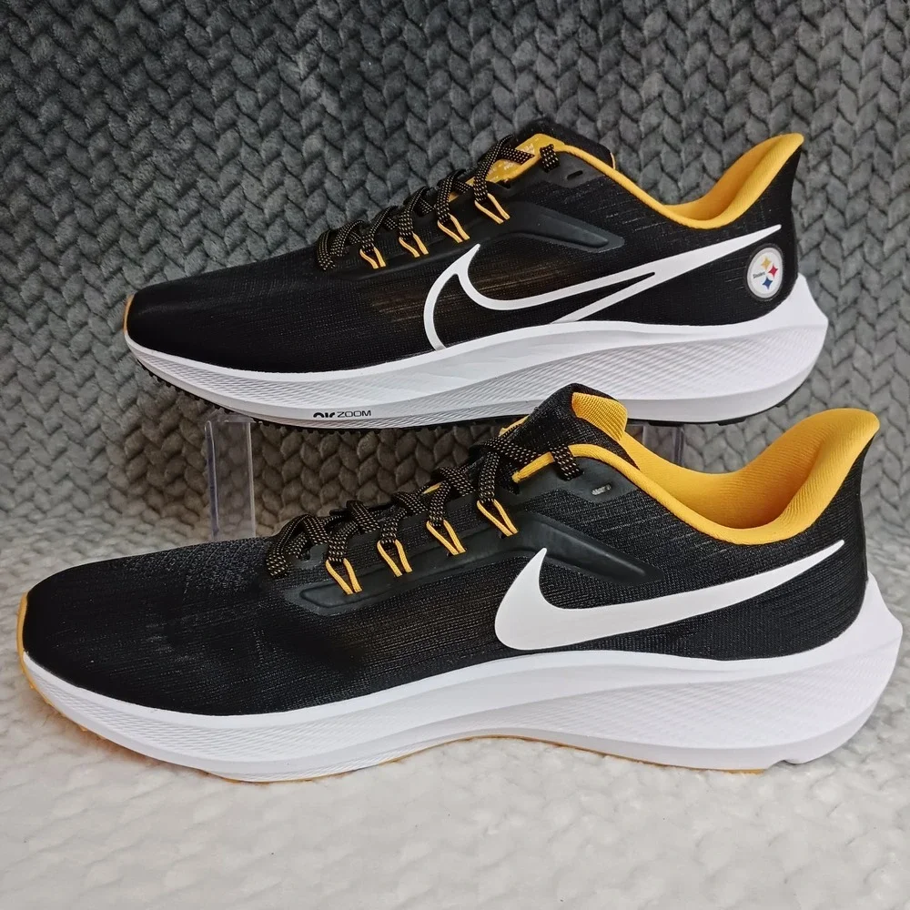 Nike Air Zoom Pegasus 39 Pittsburgh Steelers Men's Walking Running Shoes Size 12